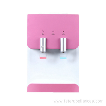 OEM cold hot desktop water dispenser with blue pink many colors